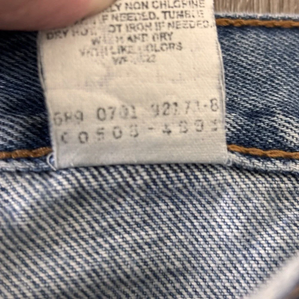 Levis 505 Vintage 2001 Regular Fit Jeans Mens 34x32Blue Denim Y2K Cotton‎